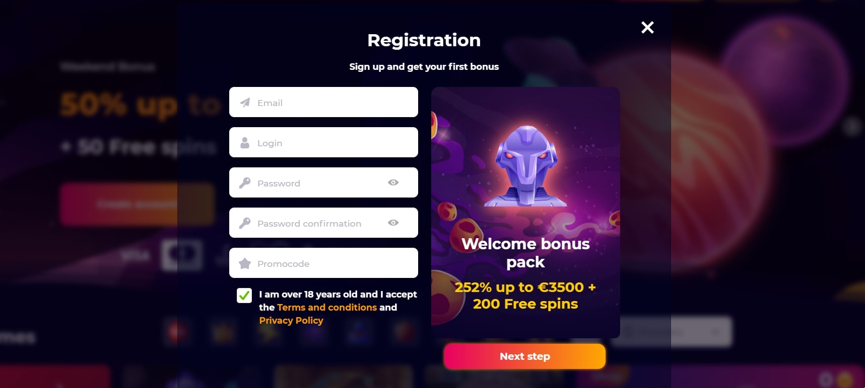 Cosmicslot Online Casino Sign Up
