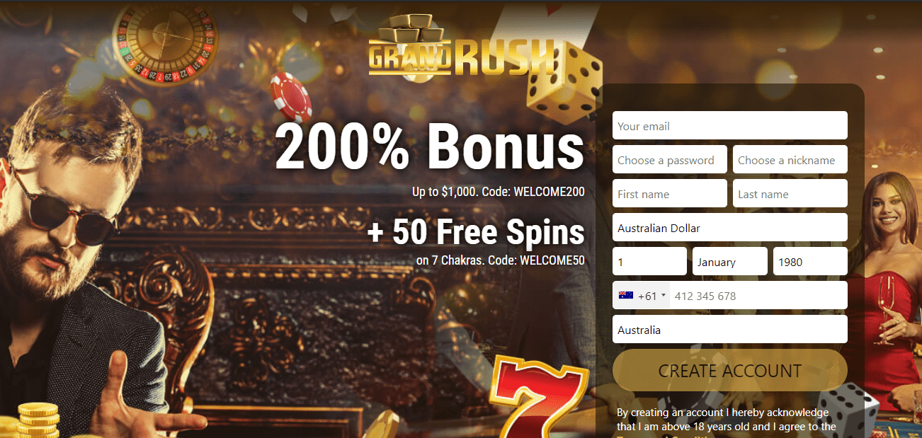 Grand Rush Casino Online