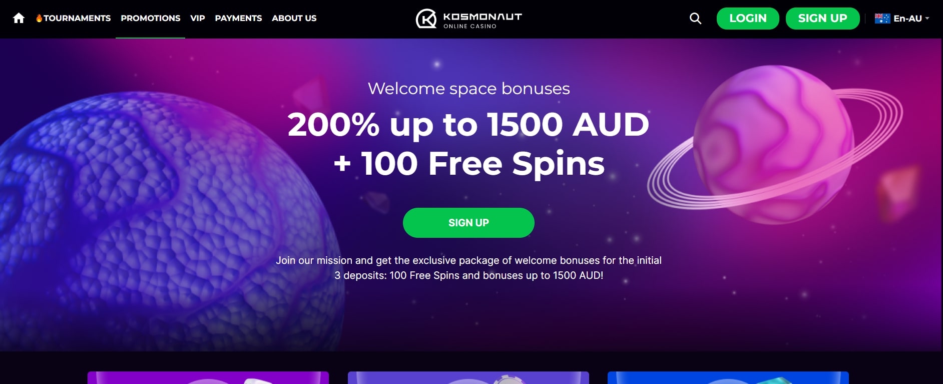 Kosmonaut Online Casino